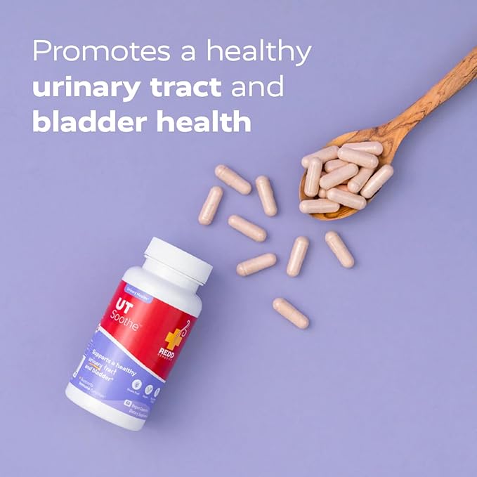 Redd Remedies UT Soothe with Probiotics Promotes Overall Urinary Tract and Bladder Health 60 Vegetarian Capsules