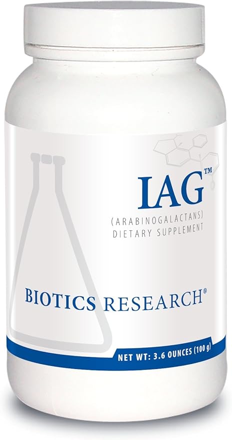 Biotics Research IAG Easy to Dissolve Prebiotic Powdered Formula Immune Support Gut Health Stimulate Butyrate Production Colon Health 3.6 Ounces