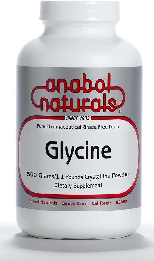 Anabol Naturals Glycine 1000 gram Pure crystalline Free Form Powder (2.2 Pound)