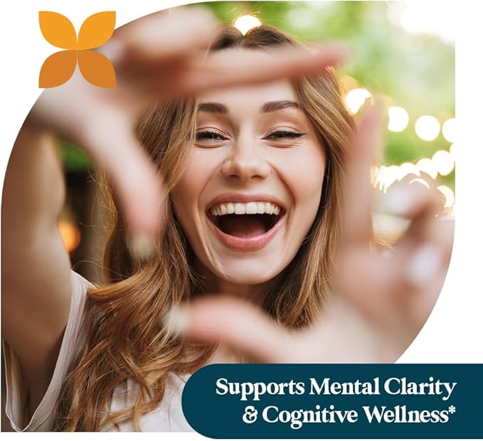 Pattern Wellness Cognitive Complex Supplement – Supports Brain Health &amp Mental Clarity – with Lion’s Mane Bacopa &amp B Vitamins – 60 Vegetarian Capsules