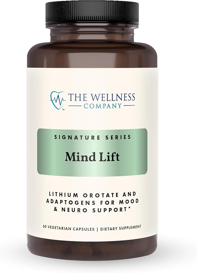 Mind Lift - Mood Boost Mental Focus Cognitive Defense - Lithium GABA DHA L-Phenylalanine | 60ct (1 Month Supply)