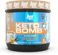 BPI Sports Keto Bomb - Promotes Energy Hydration and Fat Loss - MCT and Electrolytes - Sugar-Free with Calcium - French Vanilla Latte 18 Servings
