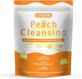 Peachy Clean Fiber Gummies with Prebiotic for Men Peach Flavored Digestive Support &amp Detox Gummy Supplement 60 Vegan Gummy Bears for Regularity &amp Gut Health (1)