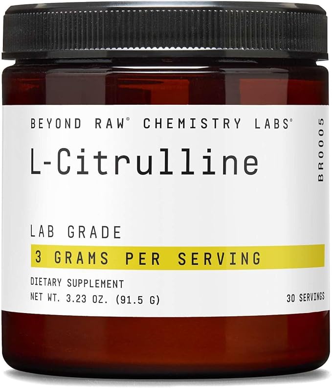 BEYOND RAW Chemistry Labs L-Citrulline Powder Supports Peak Performance 30 Servings