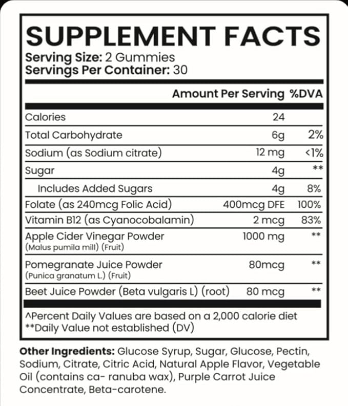 BioVeraBurn Gummies Bio VeraBurn Gummys Premium Quality Daily Energy Gummy Vitamins All Natural Health Supplements Healthy Boost Wellness Formula (1 Bottle 60 Gummies)