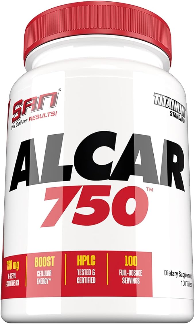 Alcar 750 - Pure Acetyl L-Carnitine for Energy Focus and Fat Metabolism 100 Servings