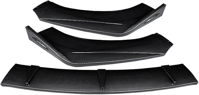 3Pcs Car Accessories Bumper Lip Side Sport Splitter Spoiler Body Kit Compatible For Benz CLA Class CLA200 CLA250 2013 15 19 2022(Carbon Fiber Look)