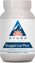 Ayush Herbs Guggal-Lip Plus - Metabolic Vitamins for Women &amp Men Daily Pill Pure &amp Natural Metabolic Health Supplement with Guggul - 90 Servings