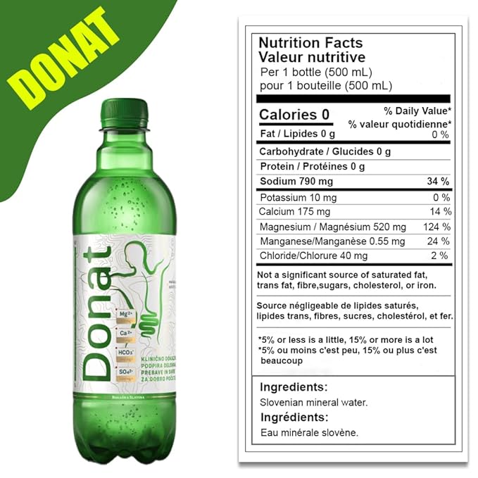 BEST MOMENT Magnesium Water - Naturally Sparkling 500mg Magnesium in 500ml 12x0.5L Bulk Pack