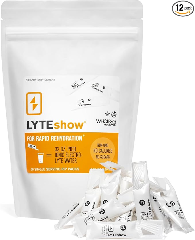LyteLine Electrolyte Drops for Water - Sugar-Free for Hydration and Immune Support - 50 Single Servings - Keto Friendly - Zinc and Magnesium for Rapid Rehydration