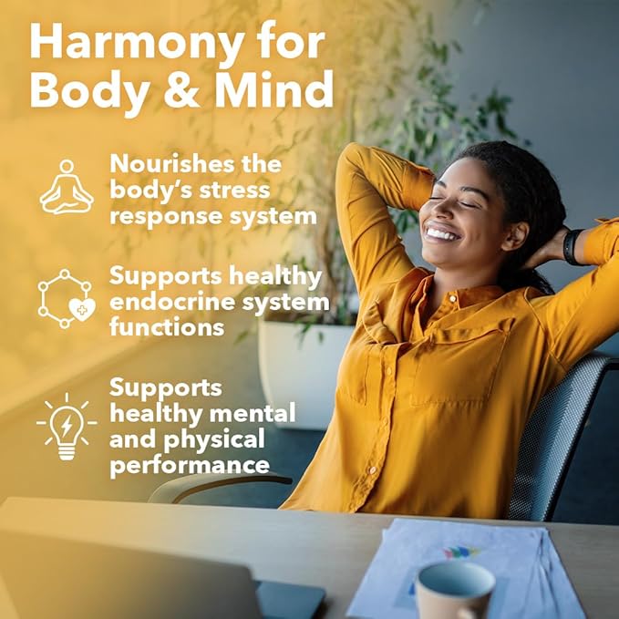 LifeSeasons Adrenal-T - Adrenal Fatigue Support Supplement - Helps Lower Cortisol - Avoid Burnout - Aids Stress Management - Energizing - with Ashwagandha Adaptogens - 60 Capsules