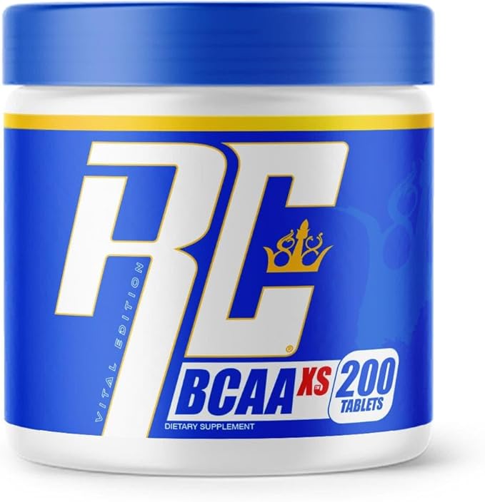 Ronnie Coleman XS BCAA Tablets 200 Count – Branched Chain Amino Acids Supplement for Men and Women – Muscle Recovery &amp Energy Support with BCAA Pills for Men – Sugar Free Dietary Supplement