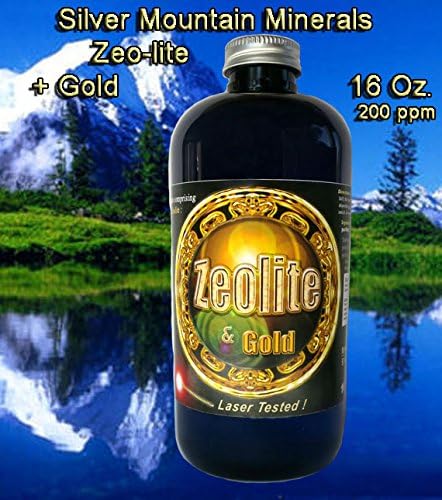 Liquid Zeolite by Silver MTN Minerals Medical Purity Most Bioavailable Colloidally Suspended with Gold Nano Particles. 16 oz 200 ppm