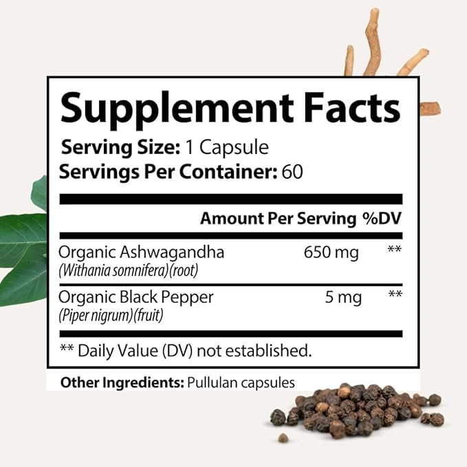 Besti Supplements Mood – Perimenopause Support with Organic Ashwagandha 60 Capsules | Promotes Emotional Balance Calm &amp Resilience