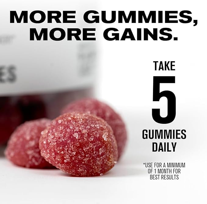 Jacked Factory Creatine Monohydrate Gummies 5g Daily Dose (1g per Gummy) - Creatine Gummy for Men and Women Vegan-Friendly Travel-Friendly Third-Party Tested - 150 Gummies Watermelon &amp Lemon