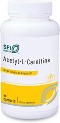 Klaire Labs SFI Health Acetyl-L-Carnitine 500 mg - Hypoallergenic Acetyl L-Carnitine Supplement - Promotes Cognitive Health Energy Production &amp Brain Support (90 Capsules)
