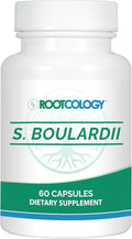 Rootcology by Dr. Izabella Wentz | S. Boulardii | Probiotic Capsules - Shelf-Stable 10 Billion CFU Saccharomyces | 60 Capsules