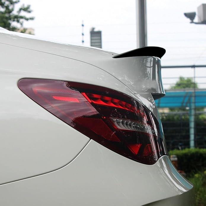 Car Rear Trunk Spoiler Wing For Benz C117 CLA200 CLA45 AMG 2013-2019 Glossy Black Carbon Fiber Look