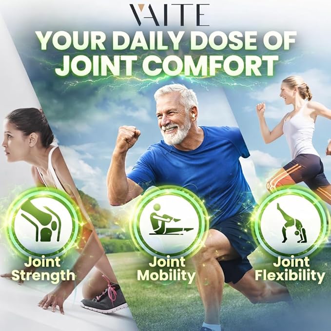 VAITE MSM Supplements for Men &amp Women 2000mg - Joint Support Hair Skin &amp Nails Sulfur Supplement - Vegan Non-GMO Gluten-Free - Skip Hard-to-Swallow Capsules &amp Powder - Easy to Take 60