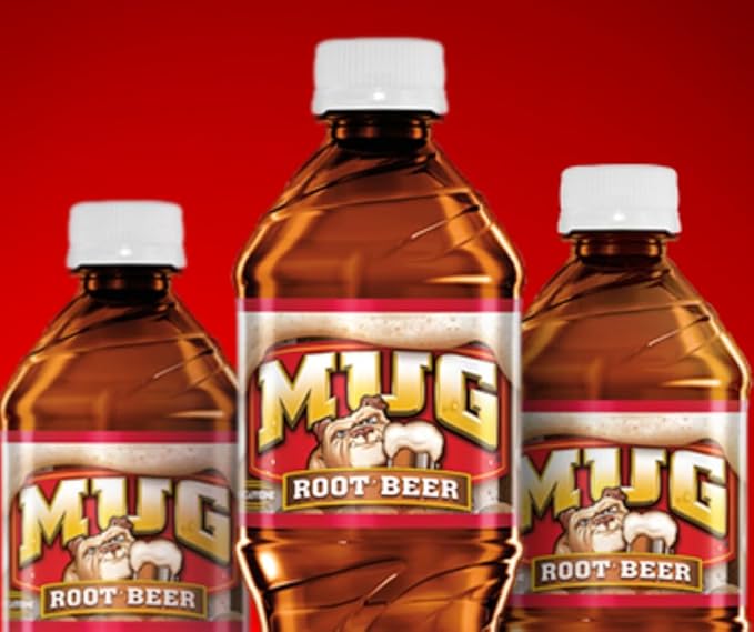 B4Y-Mug Root beer Soda 20 oz Bottles (10)