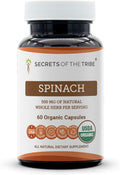 Secrets of the Tribe Spinach 60 Capsules 500 mg USDA Organic Spinach (Spinacia oleracea) Dried Leaf (60 Capsules)