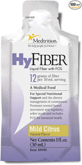 Medtrition HyFiber Daily Liquid Fiber for Regularity and Soft Stools 12 Grams Soluble Fiber 1 fl oz 100 Pack