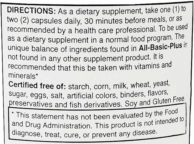 Montiff All Basic Plus Advanced Amino Acid Formula 200 Capsules