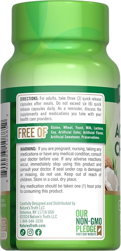 Nature's Truth Activated Charcoal 260mg (Pack of 6)
