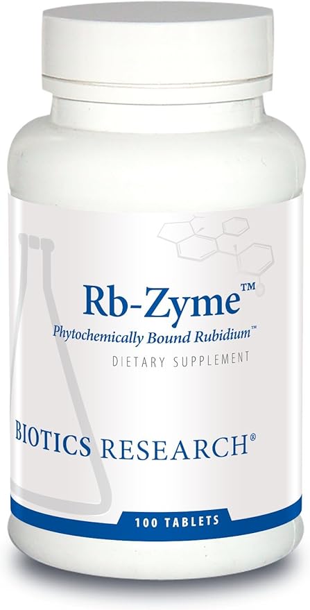 Biotics Research Rb Zyme Whole Food Rubidium Source Ultra Trace Mineral Glandular Health 100 Tablets