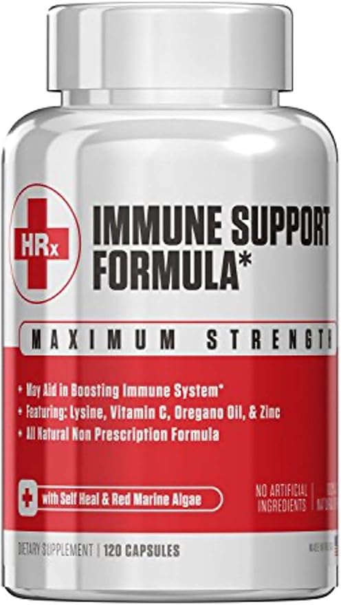 Re+Gen Nutrition Immune Support Supplement for Adults Natural Capsules with Zinc Vitamin C L lysine Amino Acid &amp Oregano Oil for Strong Immunity Health in Men &amp Women 120 Capsules