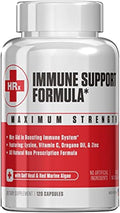 Re+Gen Nutrition Immune Support Supplement for Adults Natural Capsules with Zinc Vitamin C L lysine Amino Acid &amp Oregano Oil for Strong Immunity Health in Men &amp Women 120 Capsules