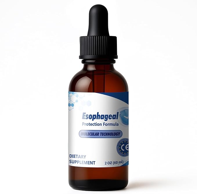 Power Esophageal Drops: Containing Slippery Elm Bark Zinc L-Carnosine L-Glutamine and Aloe Extract - Non-GMO and Dairy-Free - Relieves Digestive Discomfort and Reduces Acid Reflux 1pcs