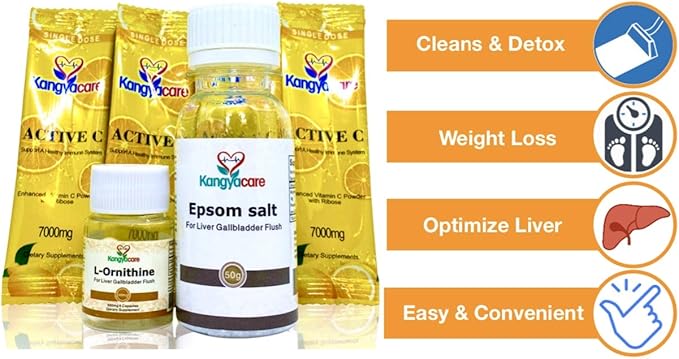 Liver Gallbladder Flush 肝胆排毒 - 1-Night Liver and Gallbladder Cleanse Liver Detox Protocol - Cleans Liver Gallbladder &amp Bile Duct Tract &amp Colon