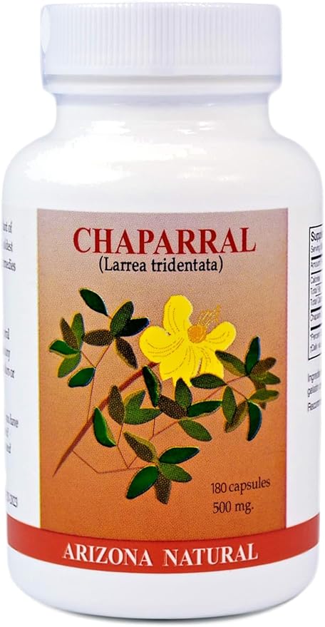 Arizona Natural Chaparral (Larrea tridentata) 500 mg 180 Capsules