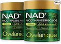 NAD Supplement – Nicotinamide Riboside &amp Resveratrol – NMNH Alternative – 1100mg NAD+ Complex with Quercetin Phytosome &amp CoQ10 – 240 Capsules