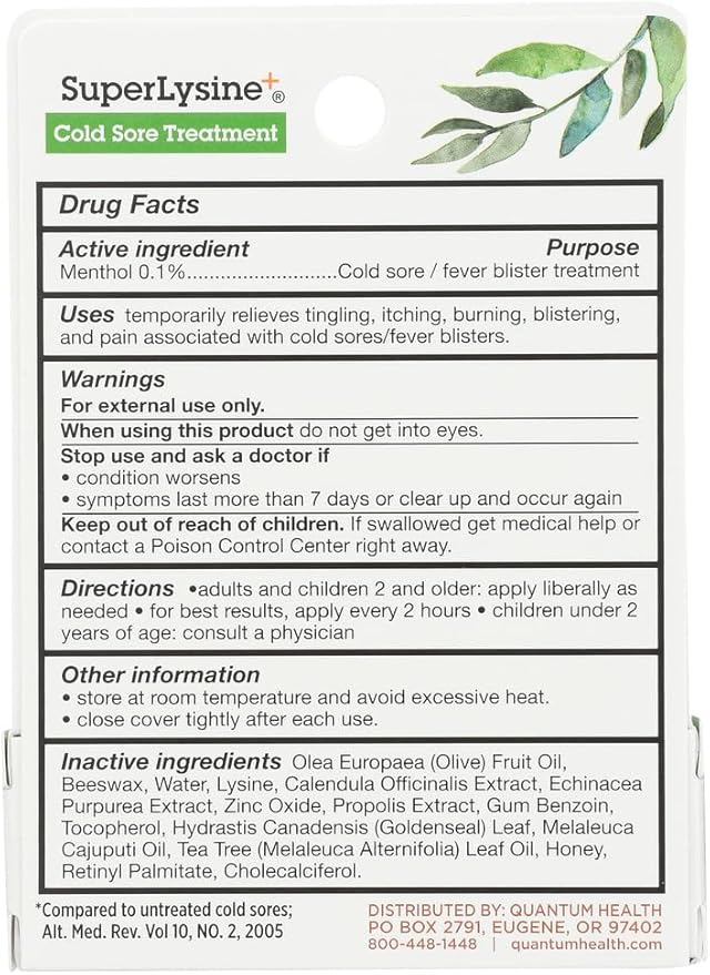 Quantum Research Super Lysine+ Cream 7 Gm (Pack of 4)