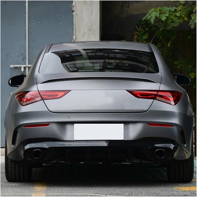 Compatible For Mercedes Benz CLA Class C118 CLA250 CLA35 AMG CLA45 AMG 2020 2021 2022 2023 Car Rear Trunk Lid Spoiler Wing Splitter Lip Kit (Color : Carbon Fiber)