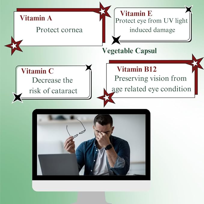 Dr's Nature &amp Nutrition Vision Care Eye Vitamins &amp Eye Supplement with Lutein &amp Zeaxanthin for Macular Health &amp Blue Light Protection