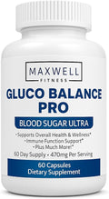 GlucoBalance Pro - Made in USA - Natural Formula to Maintain Healthy Levels Energy Management Daily Needs Formula Blood Balance Formulation 60 Capsules (1)