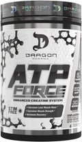 DRAGON PHARMA ATP Force Enhanced Creatine System Stim-Free Increase Lean Muscle Mass &amp Recovery 5 Grams of CreaPure Improves Blood Flow (30 Servings Unflavored)