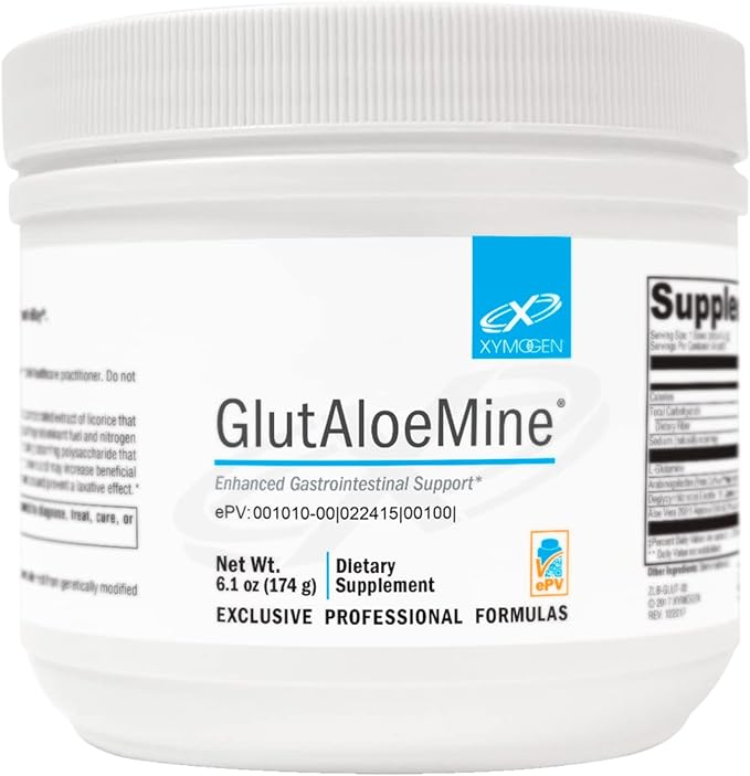 XYMOGEN DioVasc (60 Capsules) + GlutAloeMine Powder (6.1 oz) - Diosmin to Support Healthy Veins Microcirculation + L Glutamine with DGL Aloe Extract Arabinogalactan to Support Gut Health