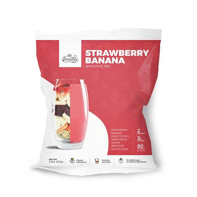 SmoothieBox - Blender Ready Frozen Smoothie Pouches (StrawberryBananna)