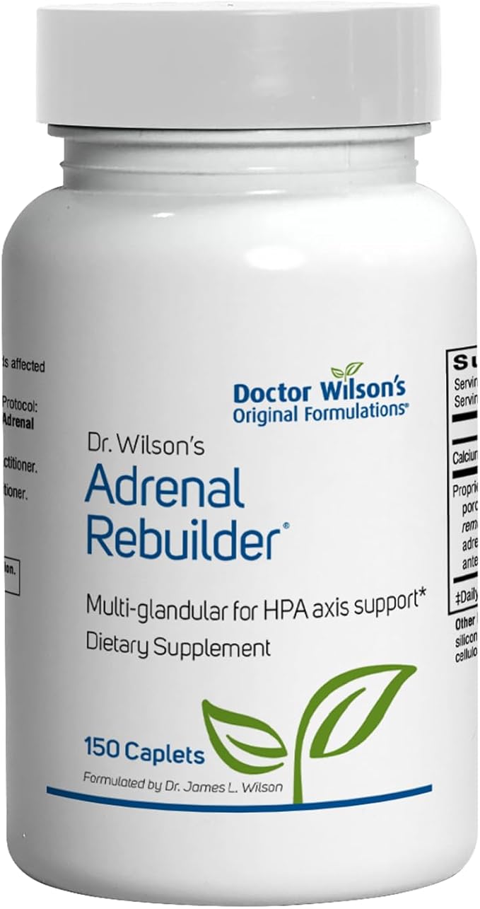 Doctor Wilson's Adrenal Rebuilder 150 Caplets Multiglandular Adrenal Cortex for Cortisol Adrenal and HPA Axis Support*