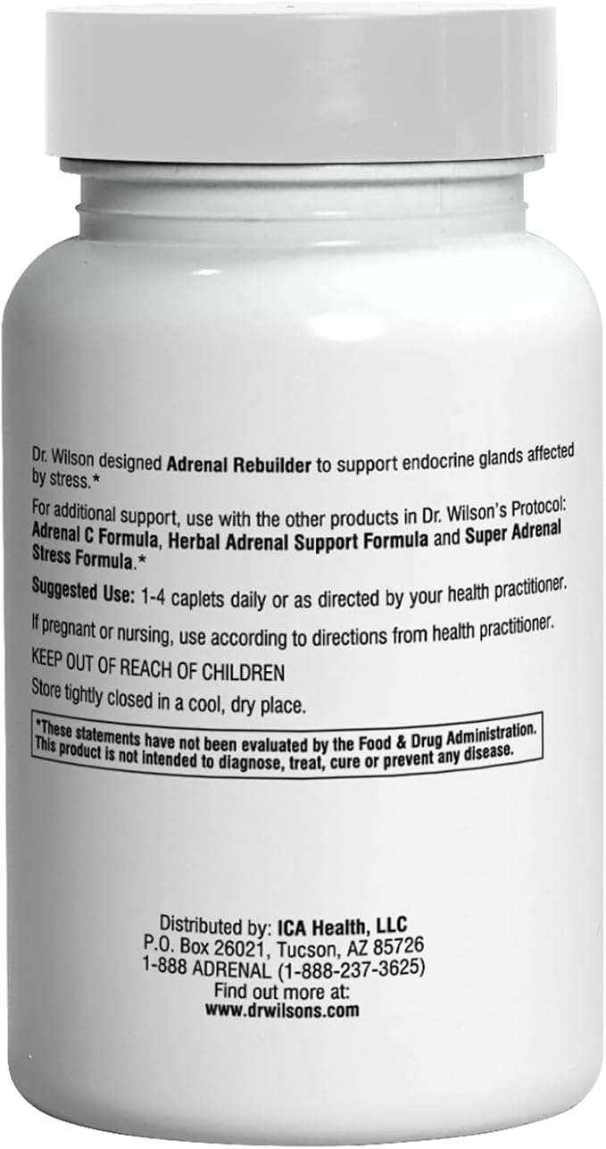 Doctor Wilson's Adrenal Rebuilder 150 Caplets Multiglandular Adrenal Cortex for Cortisol Adrenal and HPA Axis Support*