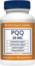 PQQ (Pyrroloquinoline Quinone Disodium Salt) - Mitochondria &amp Cognitive Support - 20 MG (60 Vegetarian Capsules)