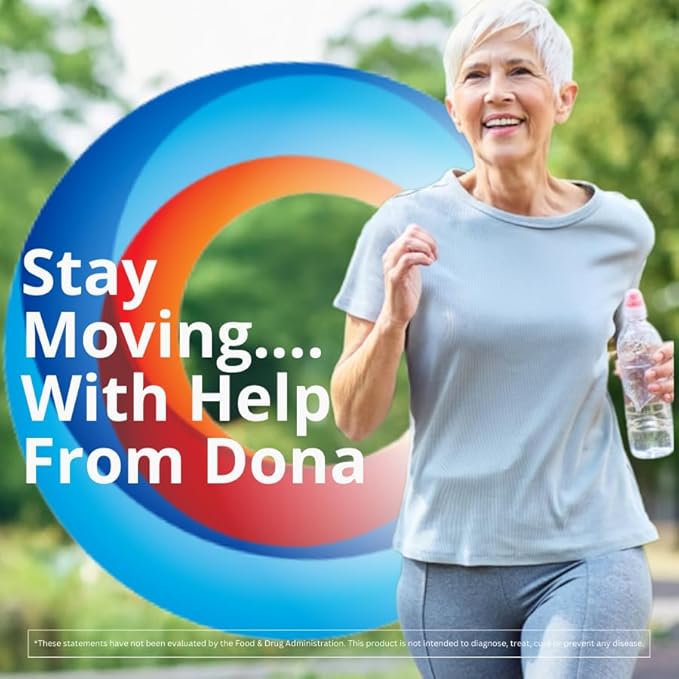 Dona Crystalline Glucosamine Sulfate 1500 Mg Joint Supplement Pills for Knee Comfort &amp Joint Health Support 1500 Mg 60 Count