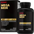 GNC Mega Men Multivitamin Caplets Clinically Proven to Feel Better Immune Support Energy Support Antioxidants B Vitamins Vitamin D-3 Timed Release 180 count 90 day supply