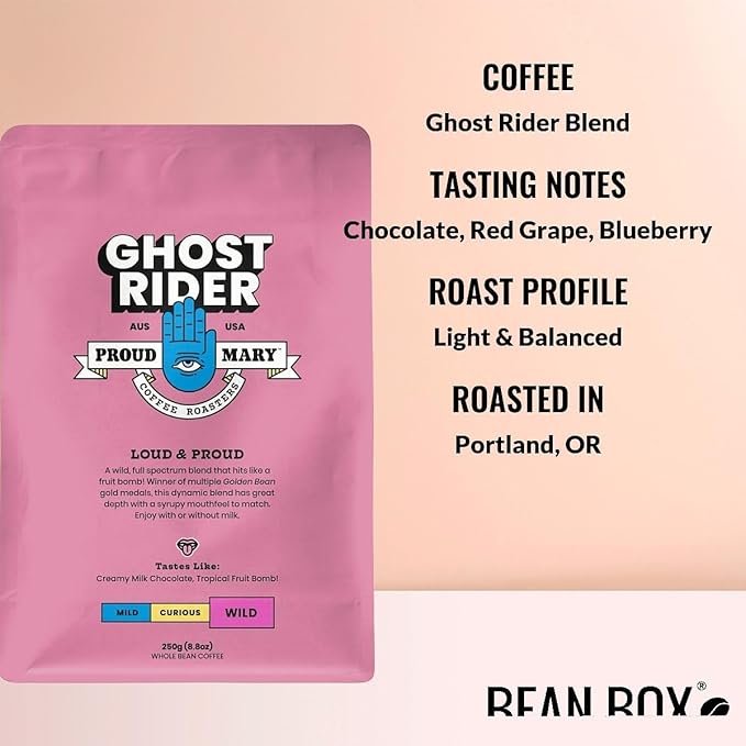 Ghost Rider Blend - Roasted by Proud Mary Coffee - Freshly Ground Coffee - 250 Gram Bag