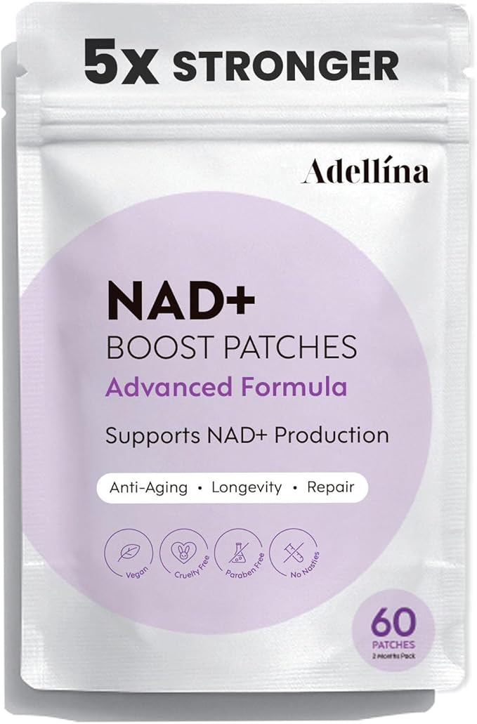 NAD+ Patches for Women 60 Count: Advanced Formula with NMNH Nicotinamide Coq10-2 Months Pack