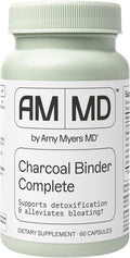 Coconut Charcoal Capsules from The Myers Way Protocol - Natural Activated Charcoal Gas Reliever &amp Support for Affects of Mold/Toxins - Dietary Supplement 60 Capsules 30 Servings - Dr. Amy Myers